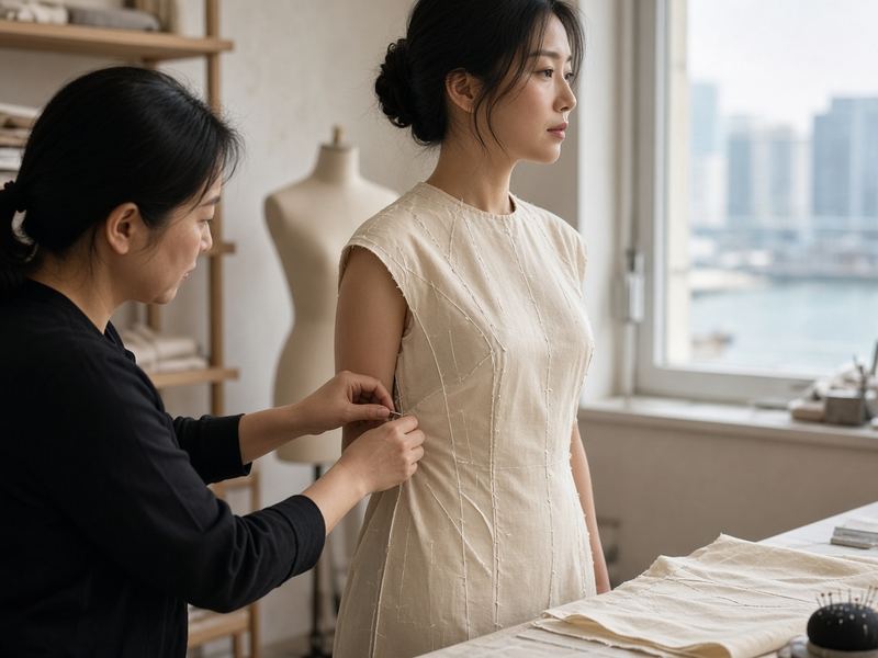 Toile fitting at Serumlane Studio